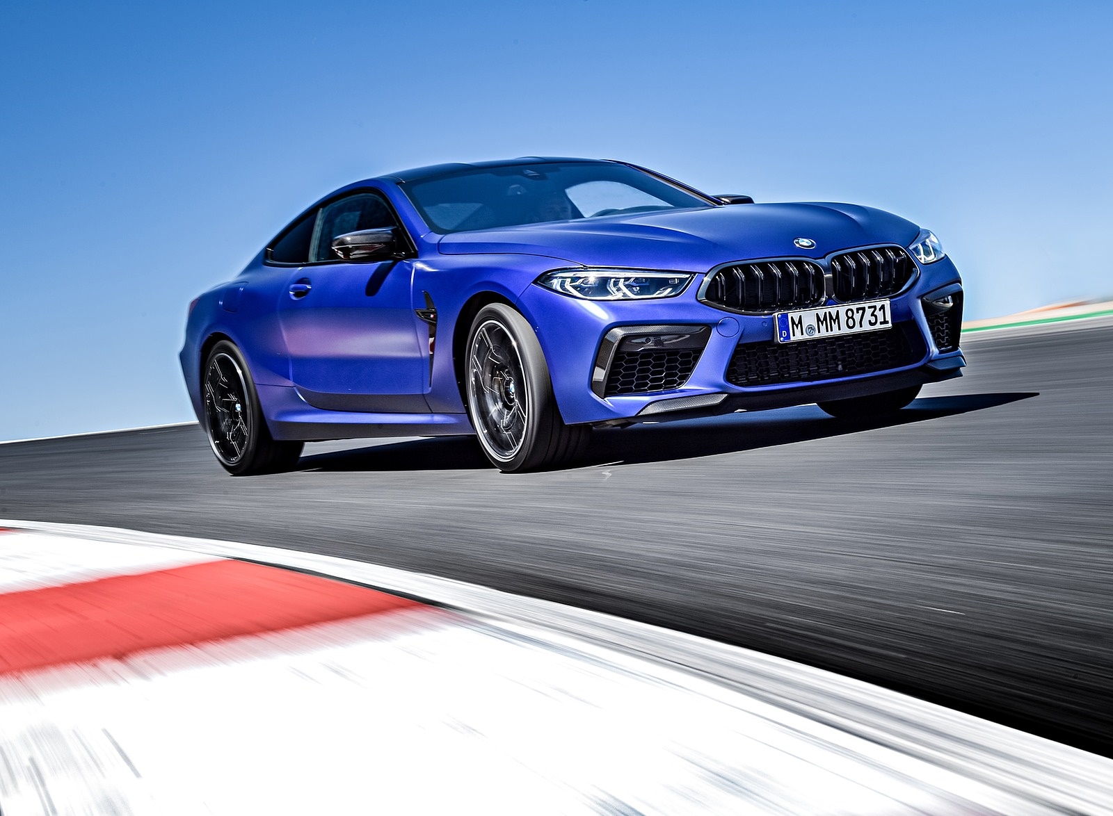 2020 BMW M8 Competition Coupe (Color: Frozen Marina Bay Blue) Front Three-Quarter Wallpapers #136 of 305