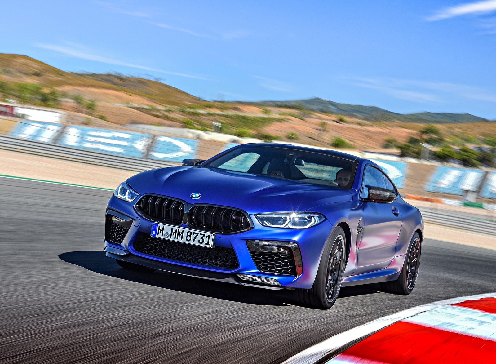 2020 BMW M8 Competition Coupe (Color: Frozen Marina Bay Blue) Front Three-Quarter Wallpapers #108 of 305