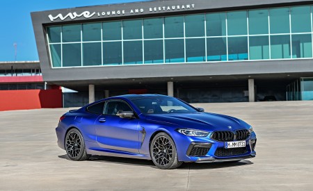 2020 BMW M8 Competition Coupe (Color: Frozen Marina Bay Blue) Front Three-Quarter Wallpapers 450x275 (173)