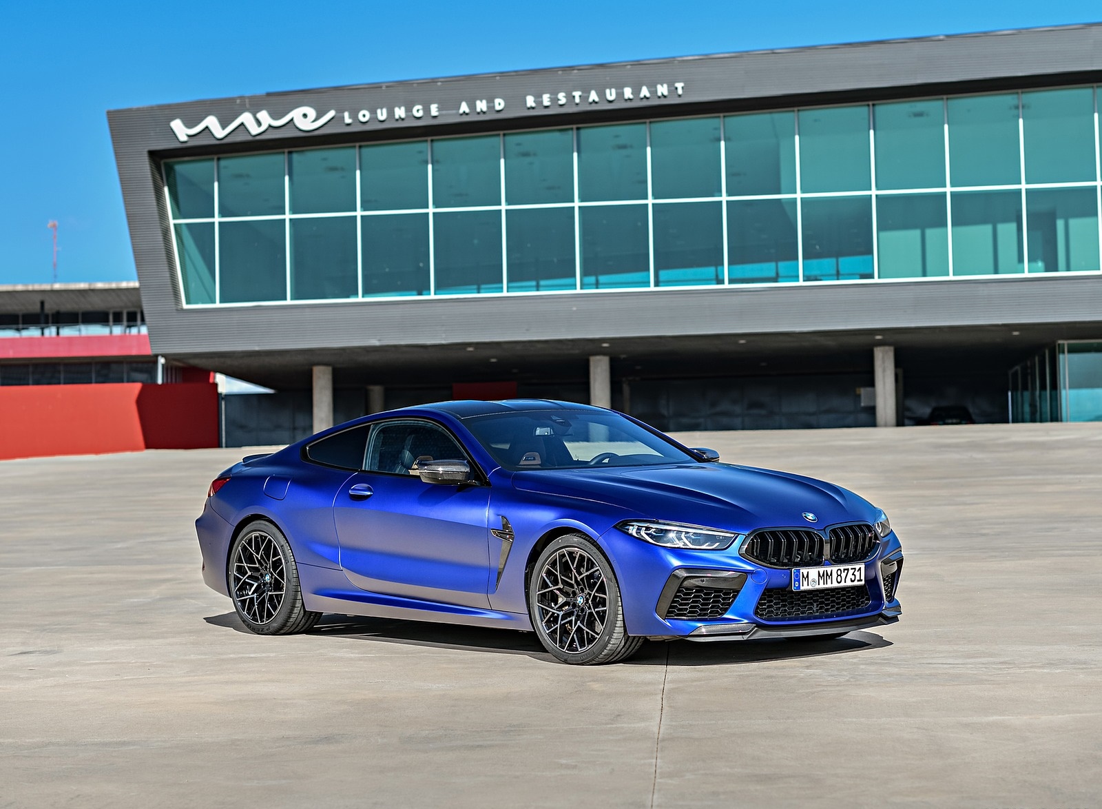 2020 BMW M8 Competition Coupe (Color: Frozen Marina Bay Blue) Front Three-Quarter Wallpapers #173 of 305