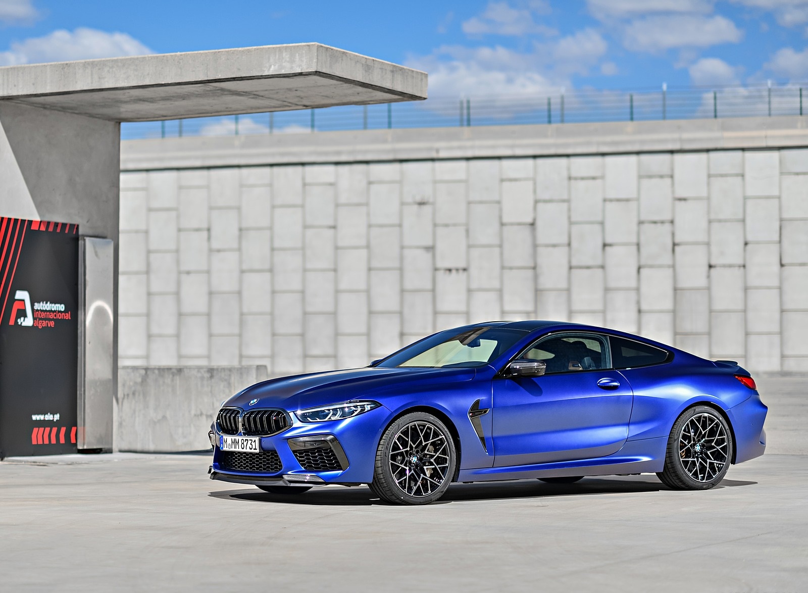 2020 BMW M8 Competition Coupe (Color: Frozen Marina Bay Blue) Front Three-Quarter Wallpapers #161 of 305