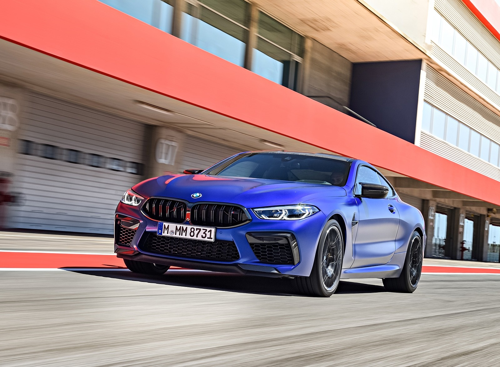 2020 BMW M8 Competition Coupe (Color: Frozen Marina Bay Blue) Front Three-Quarter Wallpapers #149 of 305