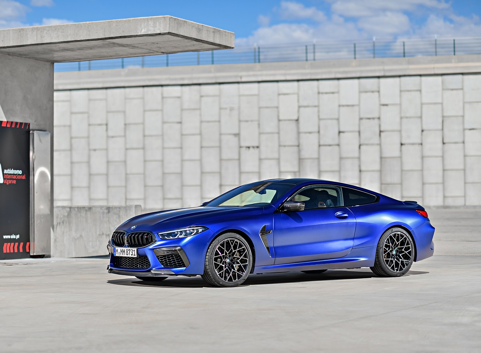 2020 BMW M8 Competition Coupe (Color: Frozen Marina Bay Blue) Front Three-Quarter Wallpapers #162 of 305