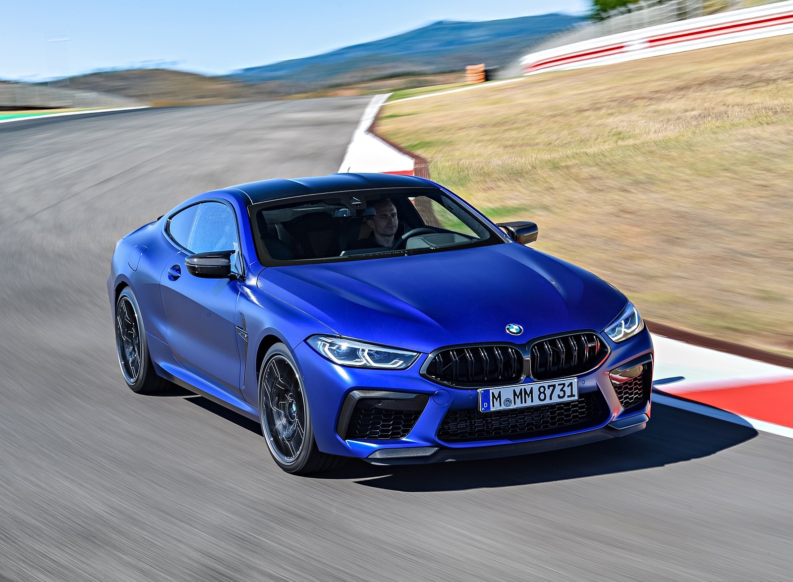 2020 BMW M8 Competition Coupe (Color: Frozen Marina Bay Blue) Front Three-Quarter Wallpapers #139 of 305