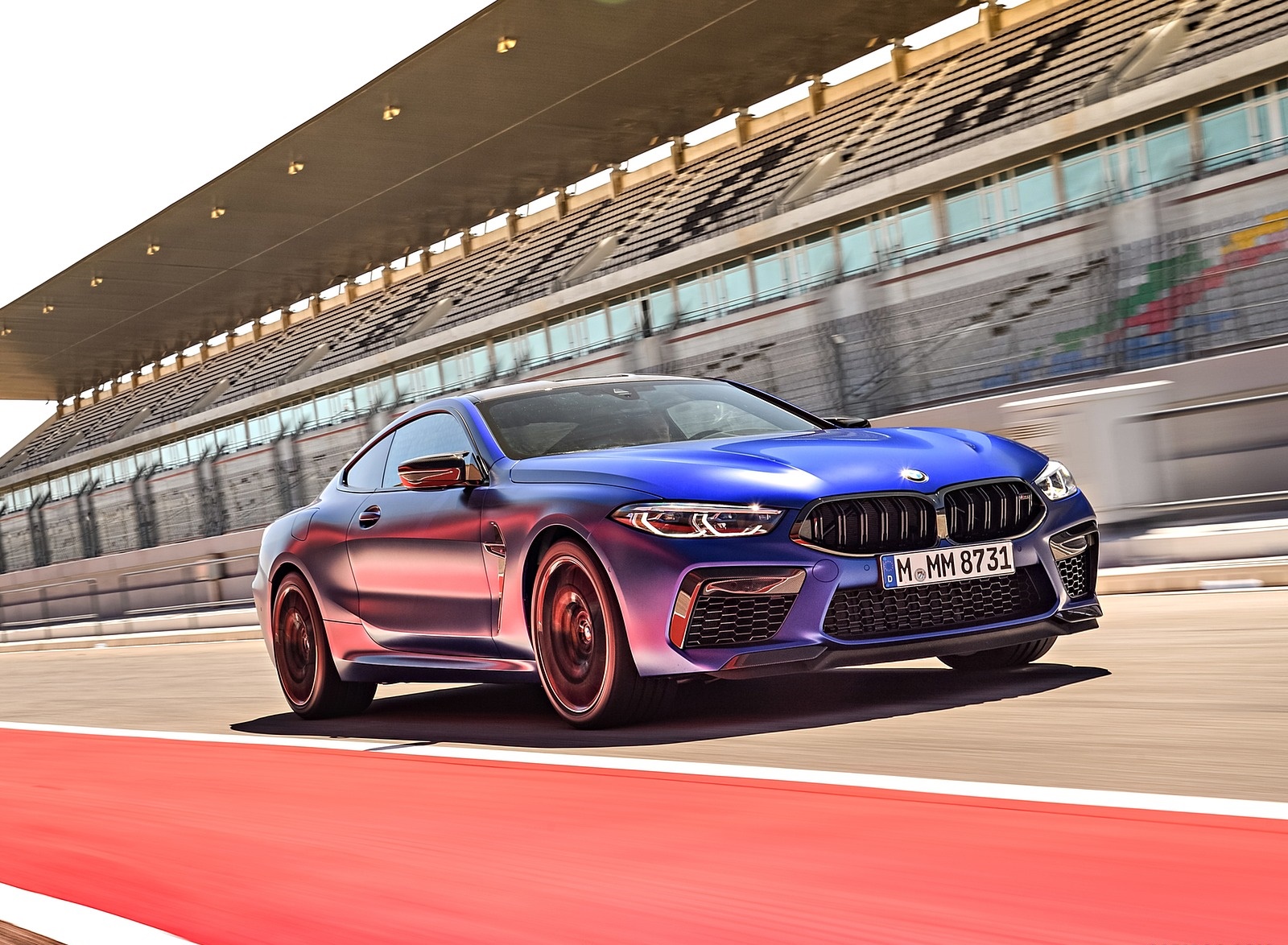 2020 BMW M8 Competition Coupe (Color: Frozen Marina Bay Blue) Front Three-Quarter Wallpapers #128 of 305