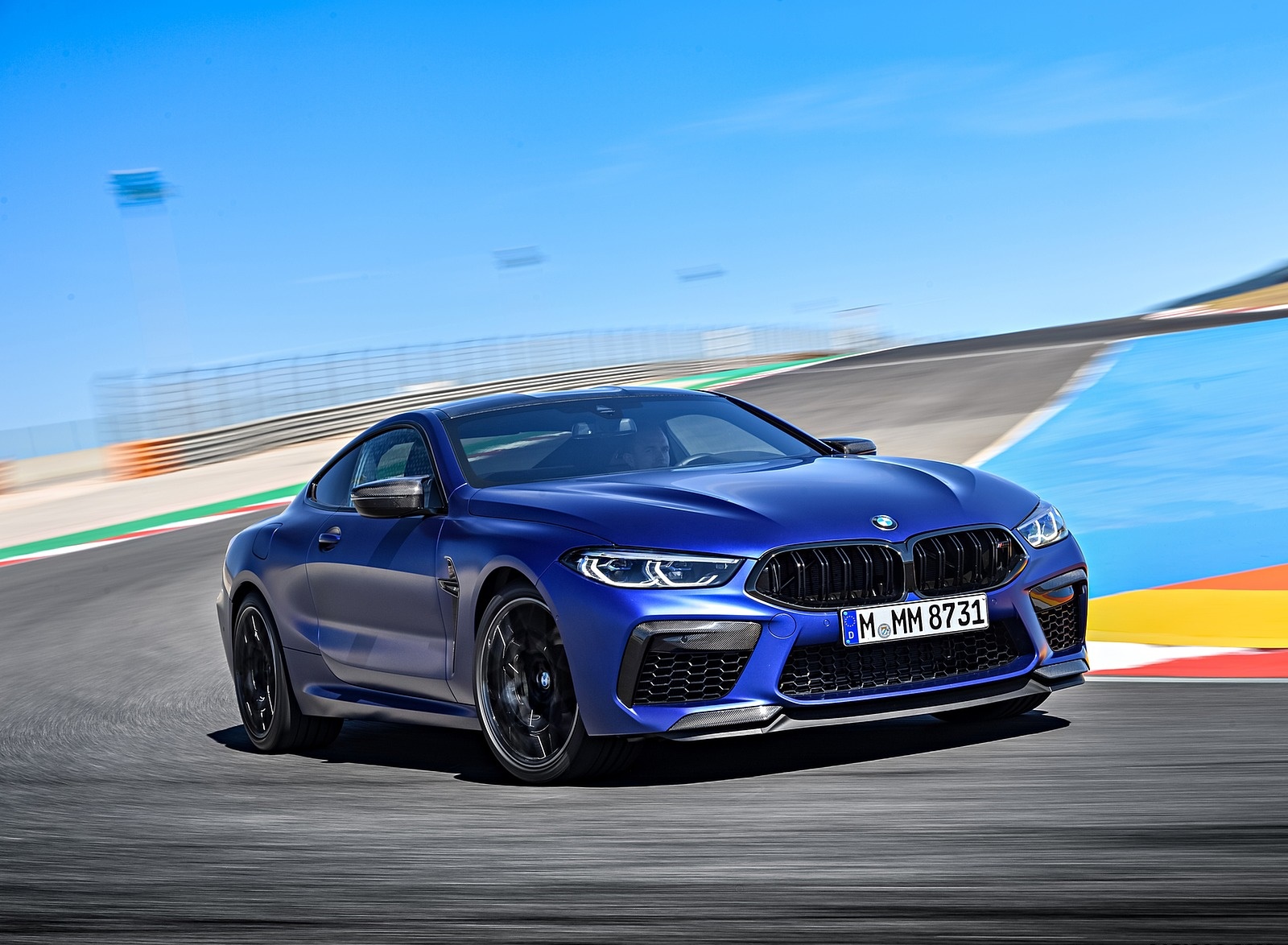 2020 BMW M8 Competition Coupe (Color: Frozen Marina Bay Blue) Front Three-Quarter Wallpapers #113 of 305