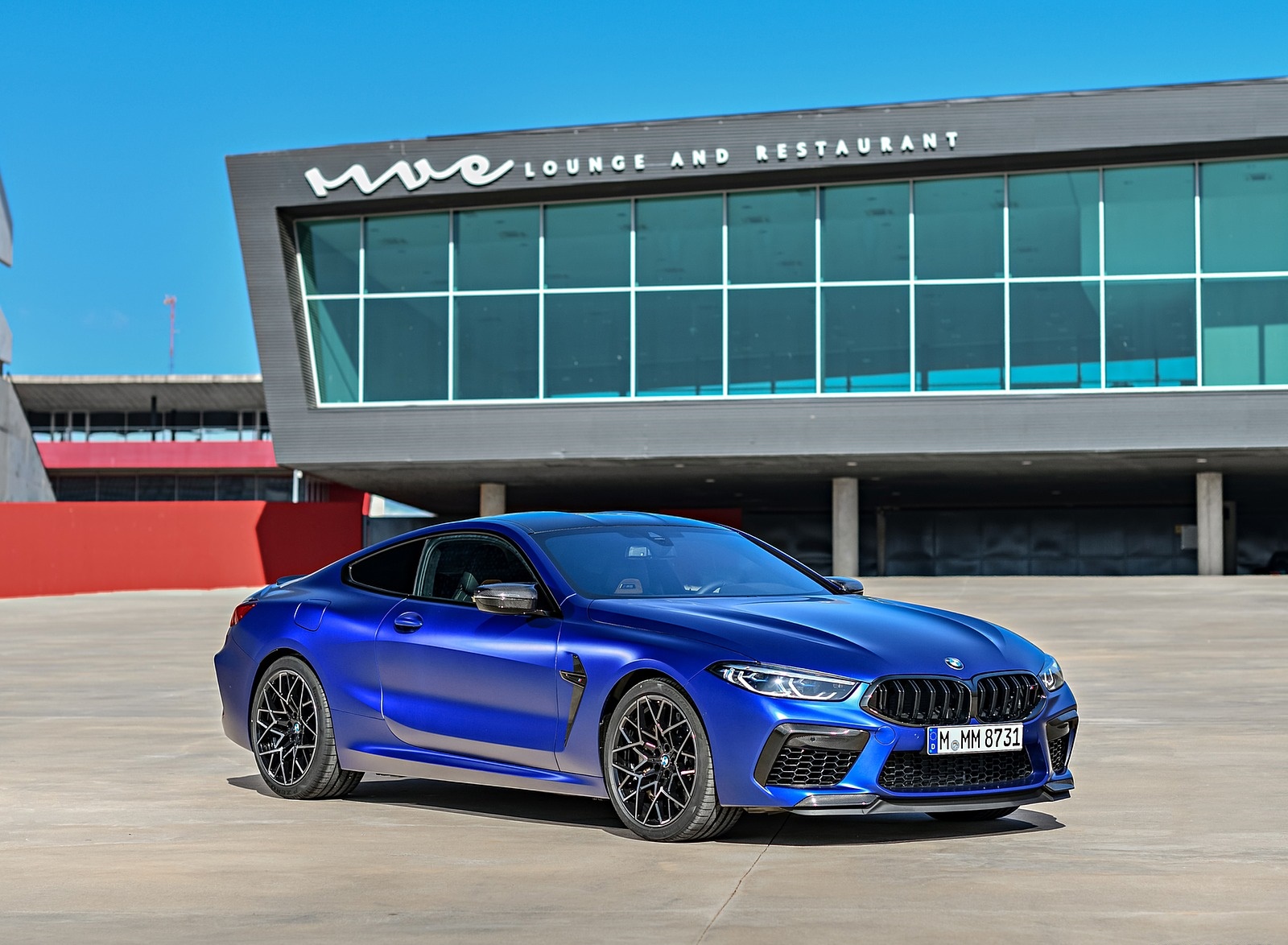 2020 BMW M8 Competition Coupe (Color: Frozen Marina Bay Blue) Front Three-Quarter Wallpapers #174 of 305