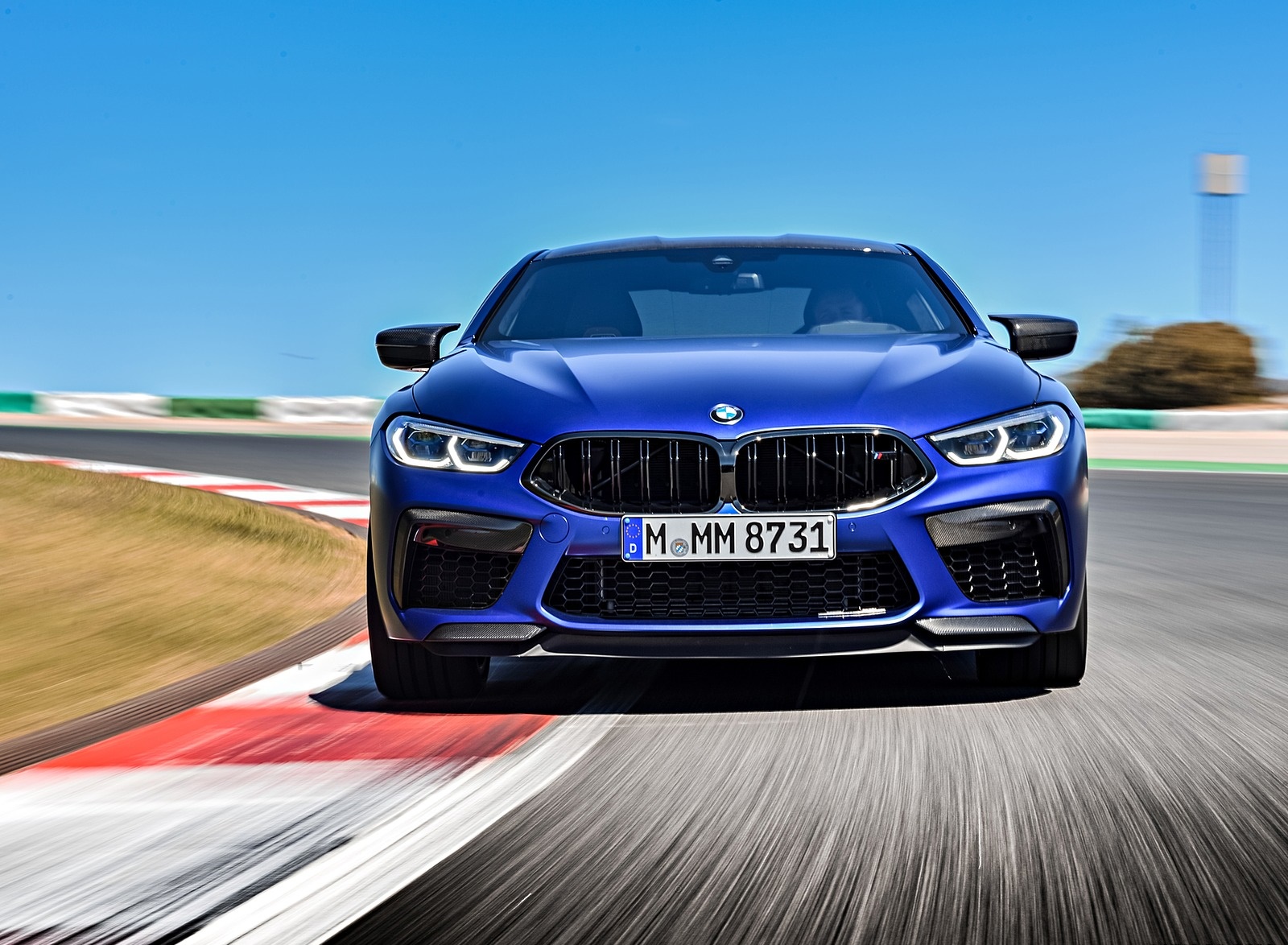 2020 BMW M8 Competition Coupe (Color: Frozen Marina Bay Blue) Front Wallpapers #119 of 305