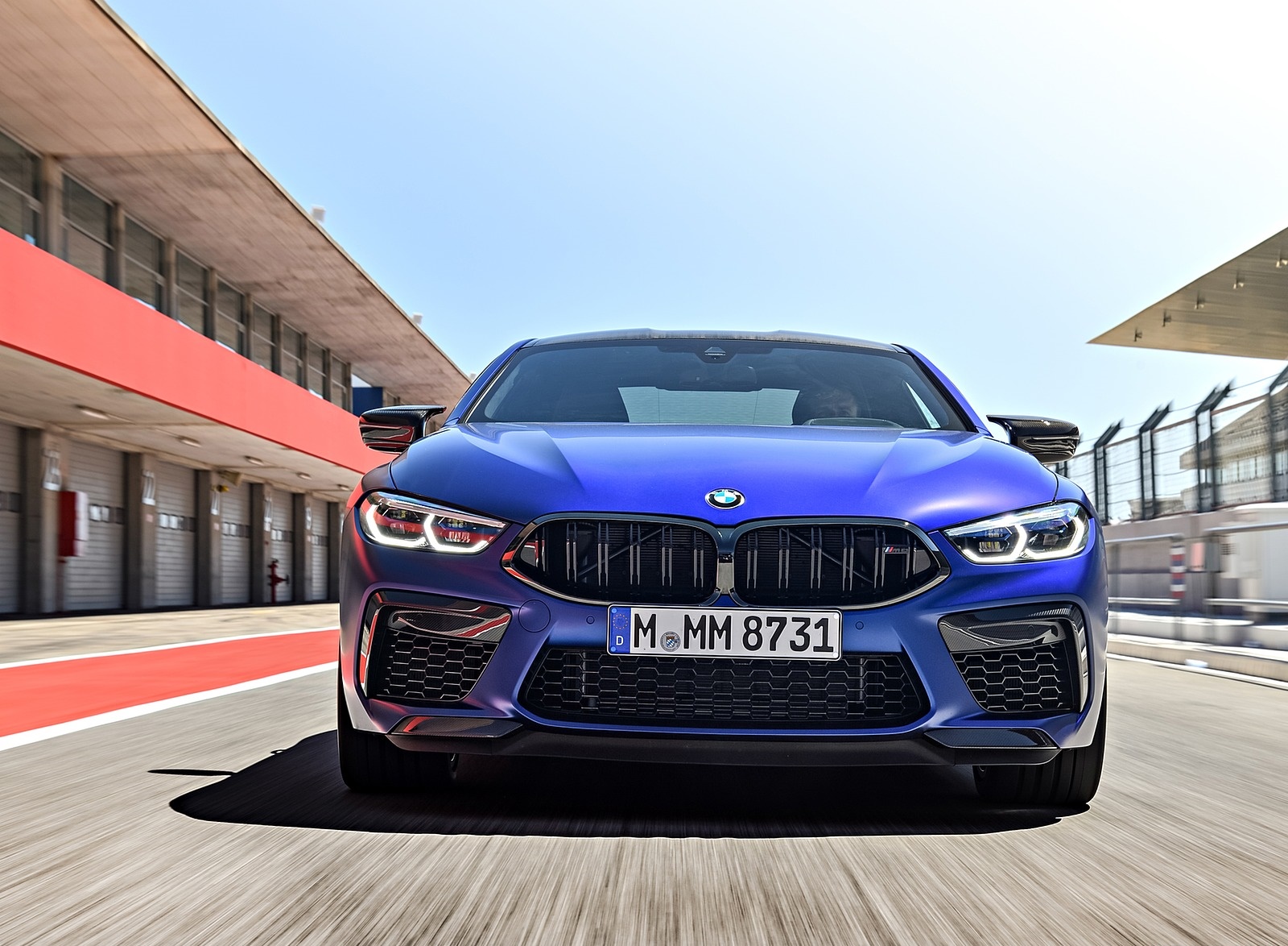2020 BMW M8 Competition Coupe (Color: Frozen Marina Bay Blue) Front Wallpapers #165 of 305