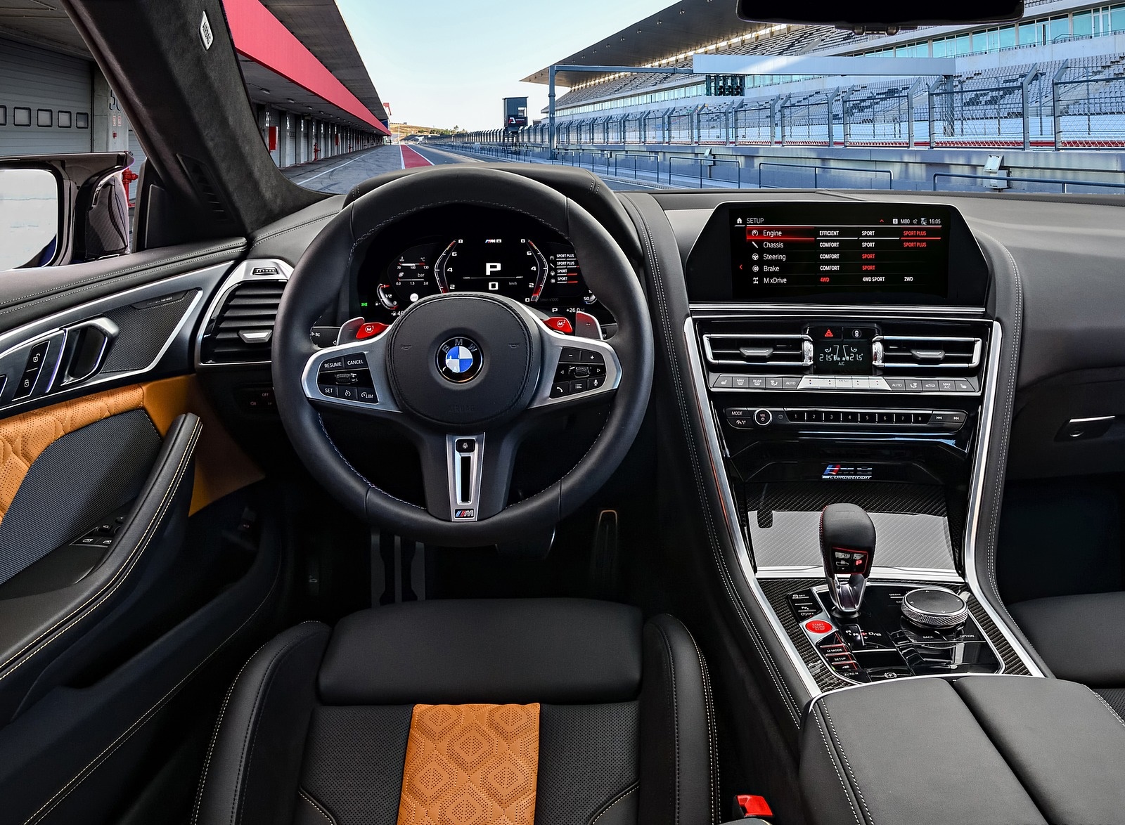 2020 BMW M8 Competition Coupe (Color: Frozen Marina Bay Blue) Interior Cockpit Wallpapers #225 of 305