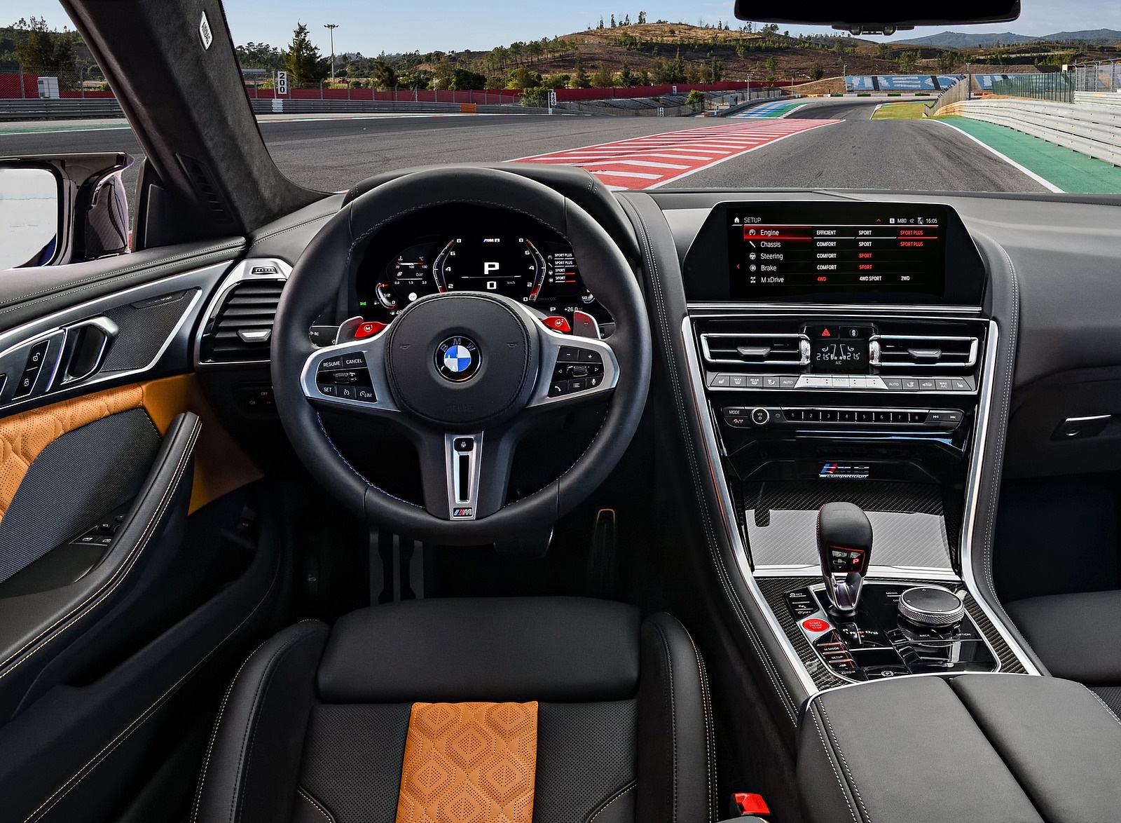 2020 BMW M8 Competition Coupe (Color: Frozen Marina Bay Blue) Interior Cockpit Wallpapers #224 of 305