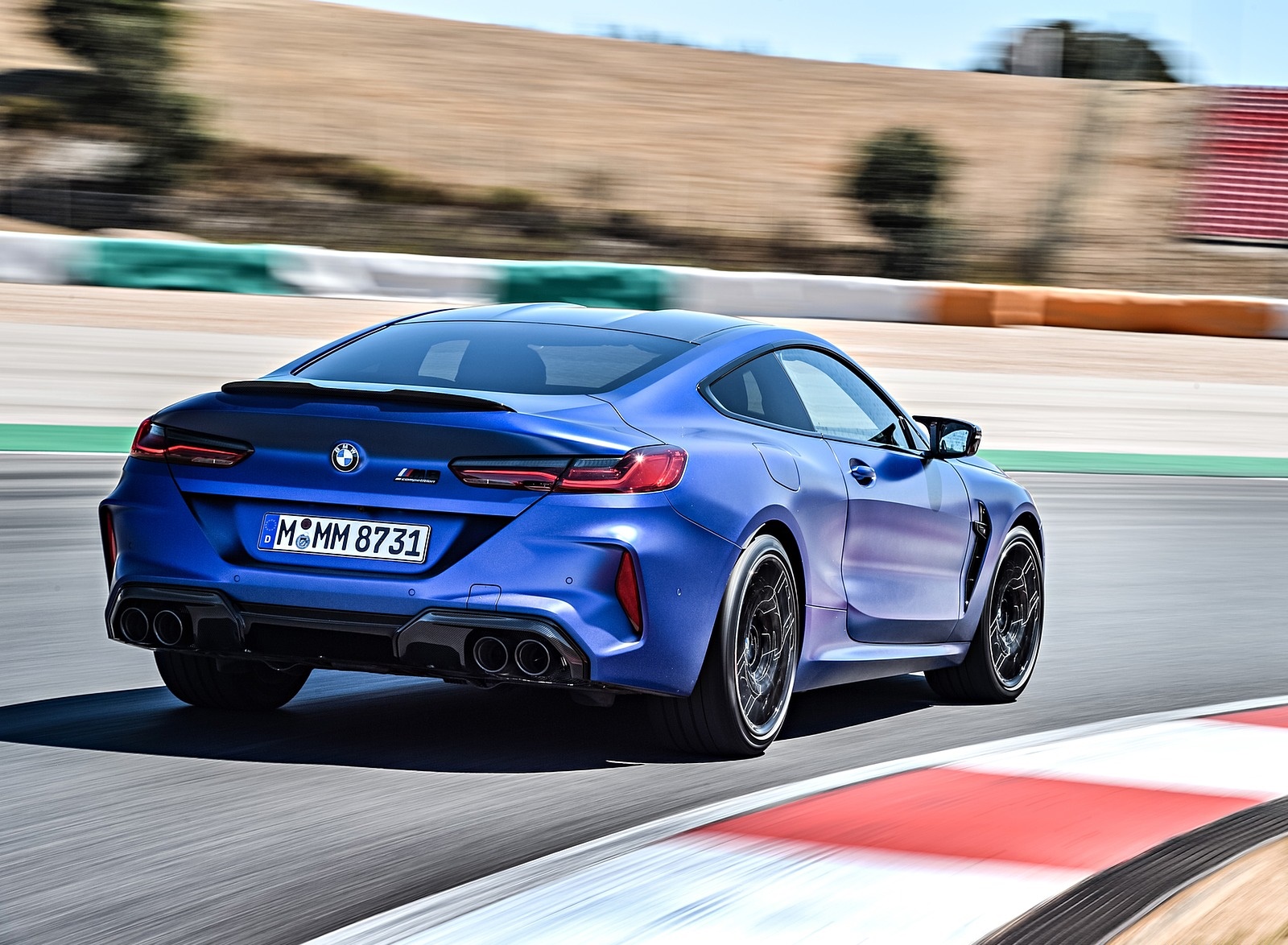 2020 BMW M8 Competition Coupe (Color: Frozen Marina Bay Blue) Rear Three-Quarter Wallpapers #146 of 305