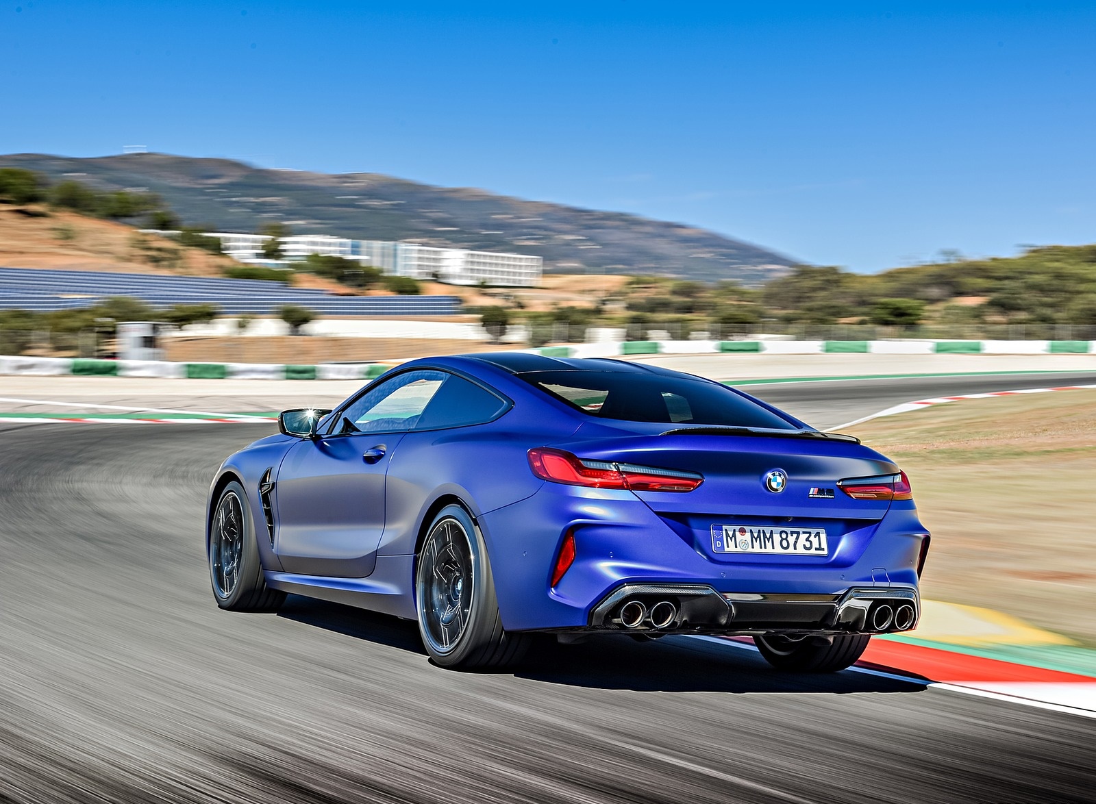2020 BMW M8 Competition Coupe (Color: Frozen Marina Bay Blue) Rear Three-Quarter Wallpapers #151 of 305