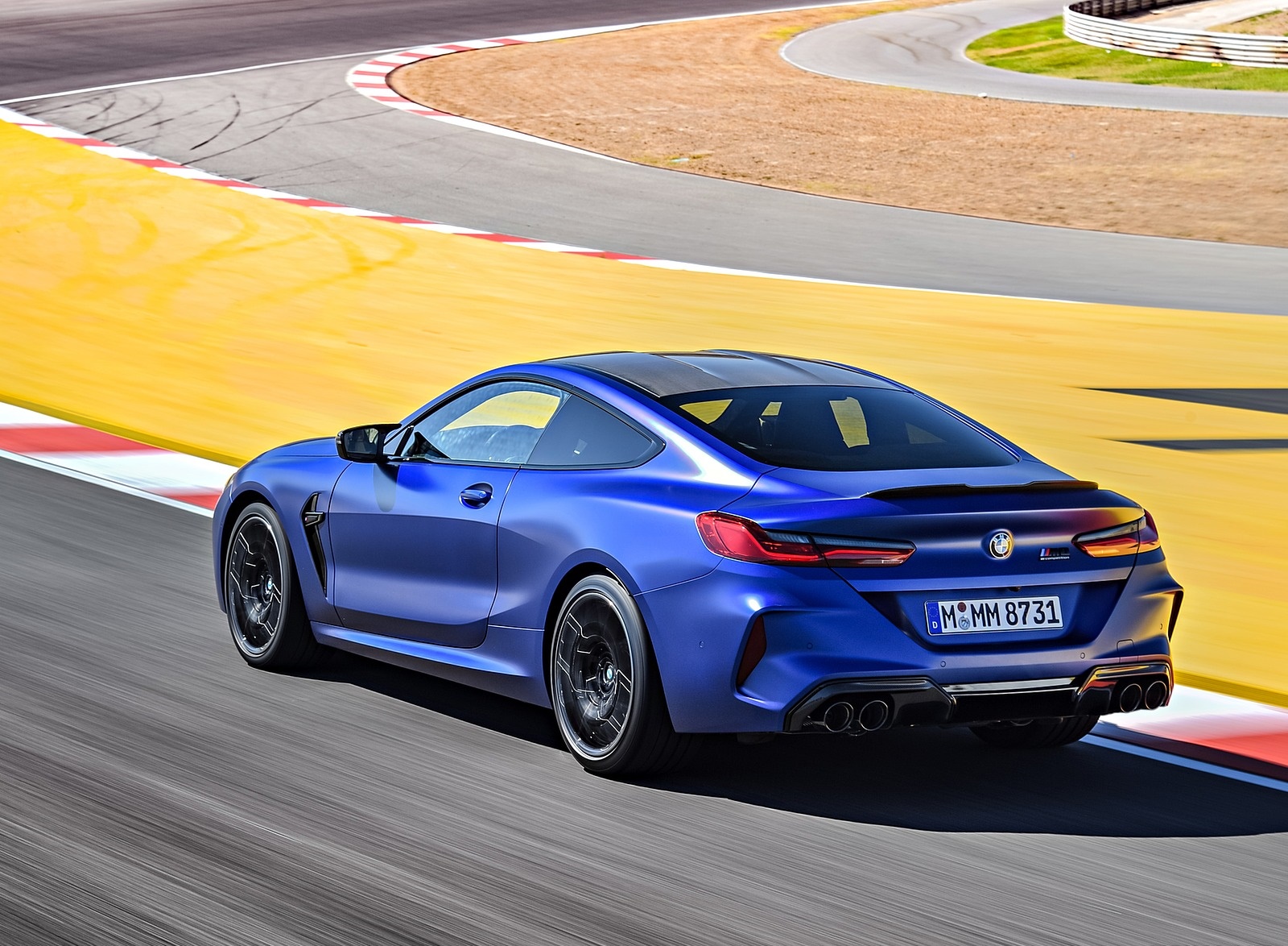 2020 BMW M8 Competition Coupe (Color: Frozen Marina Bay Blue) Rear Three-Quarter Wallpapers #152 of 305