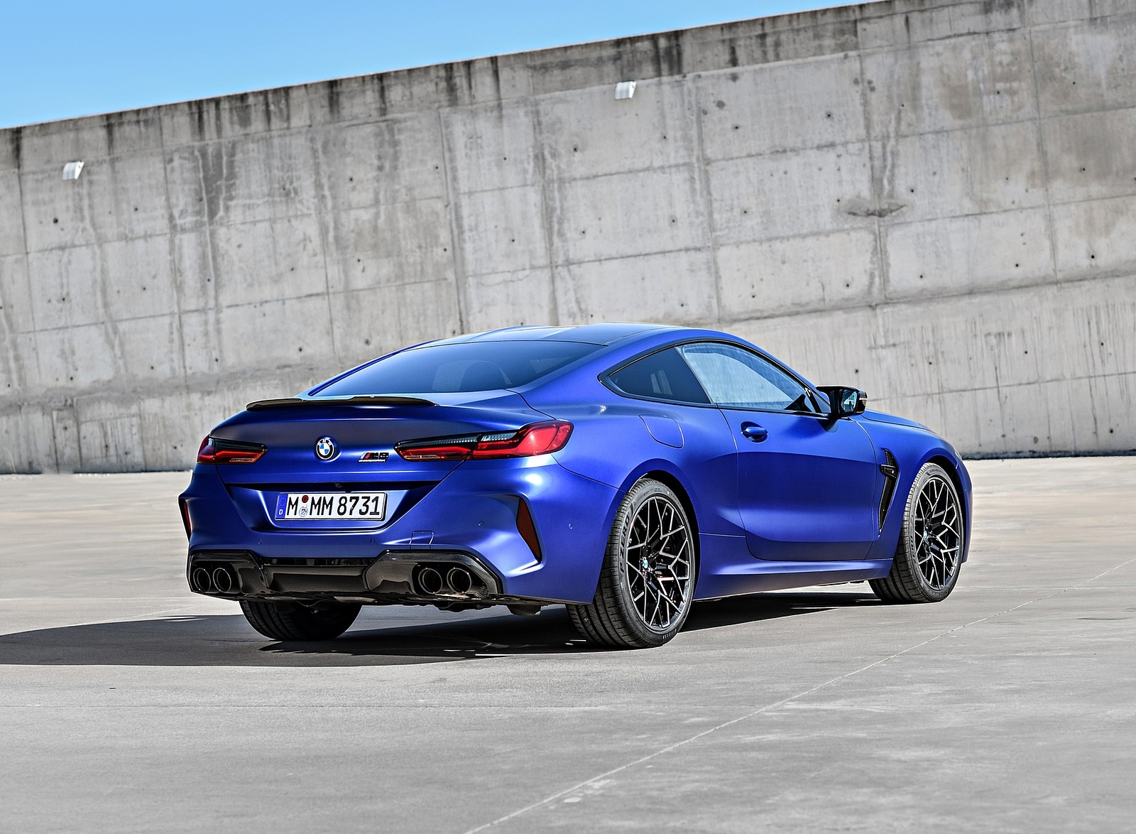 2020 BMW M8 Competition Coupe (Color: Frozen Marina Bay Blue) Rear Three-Quarter Wallpapers #193 of 305