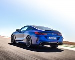 2020 BMW M8 Competition Coupe (Color: Frozen Marina Bay Blue) Rear Three-Quarter Wallpapers 150x120