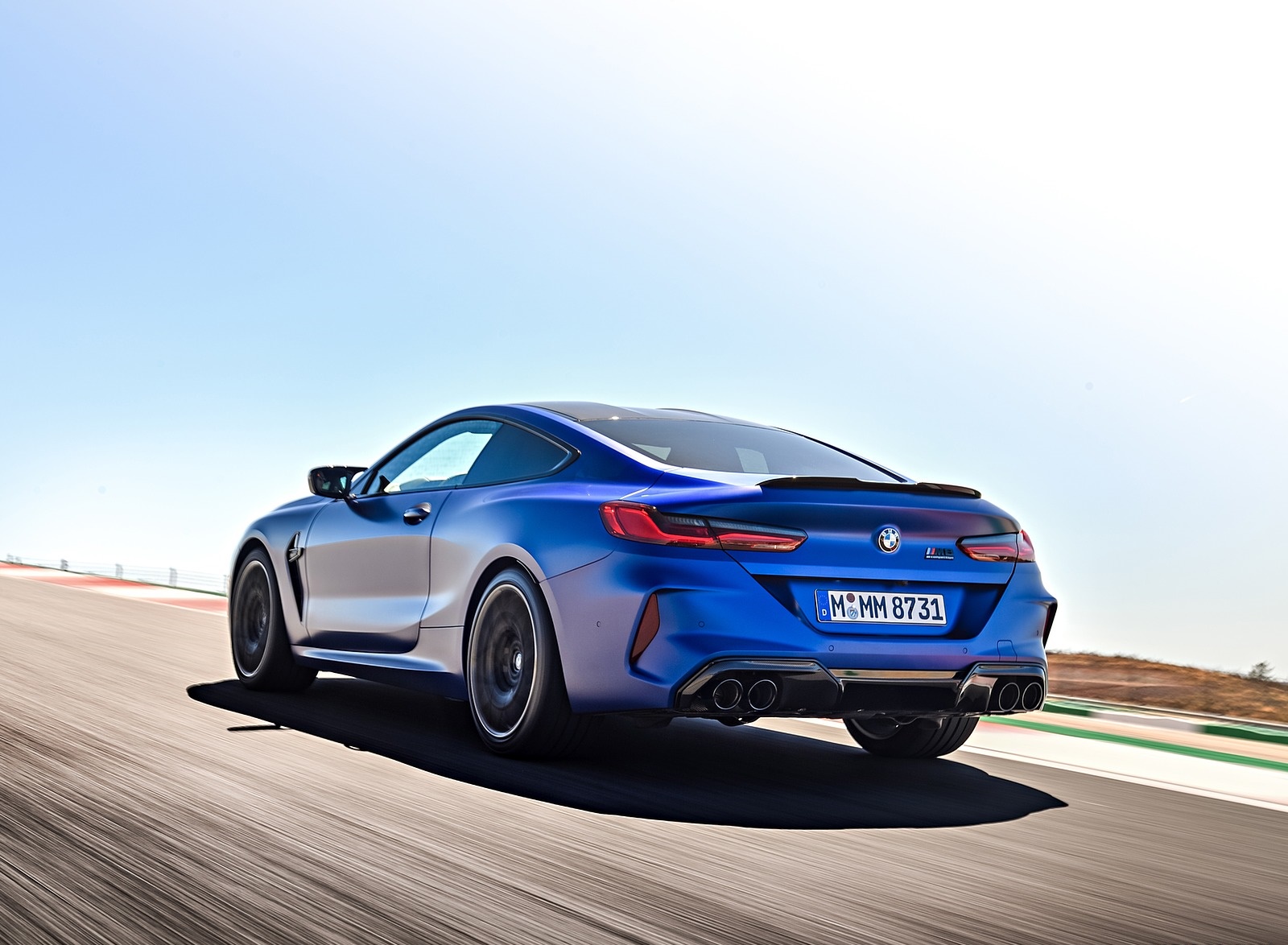 2020 BMW M8 Competition Coupe (Color: Frozen Marina Bay Blue) Rear Three-Quarter Wallpapers #143 of 305