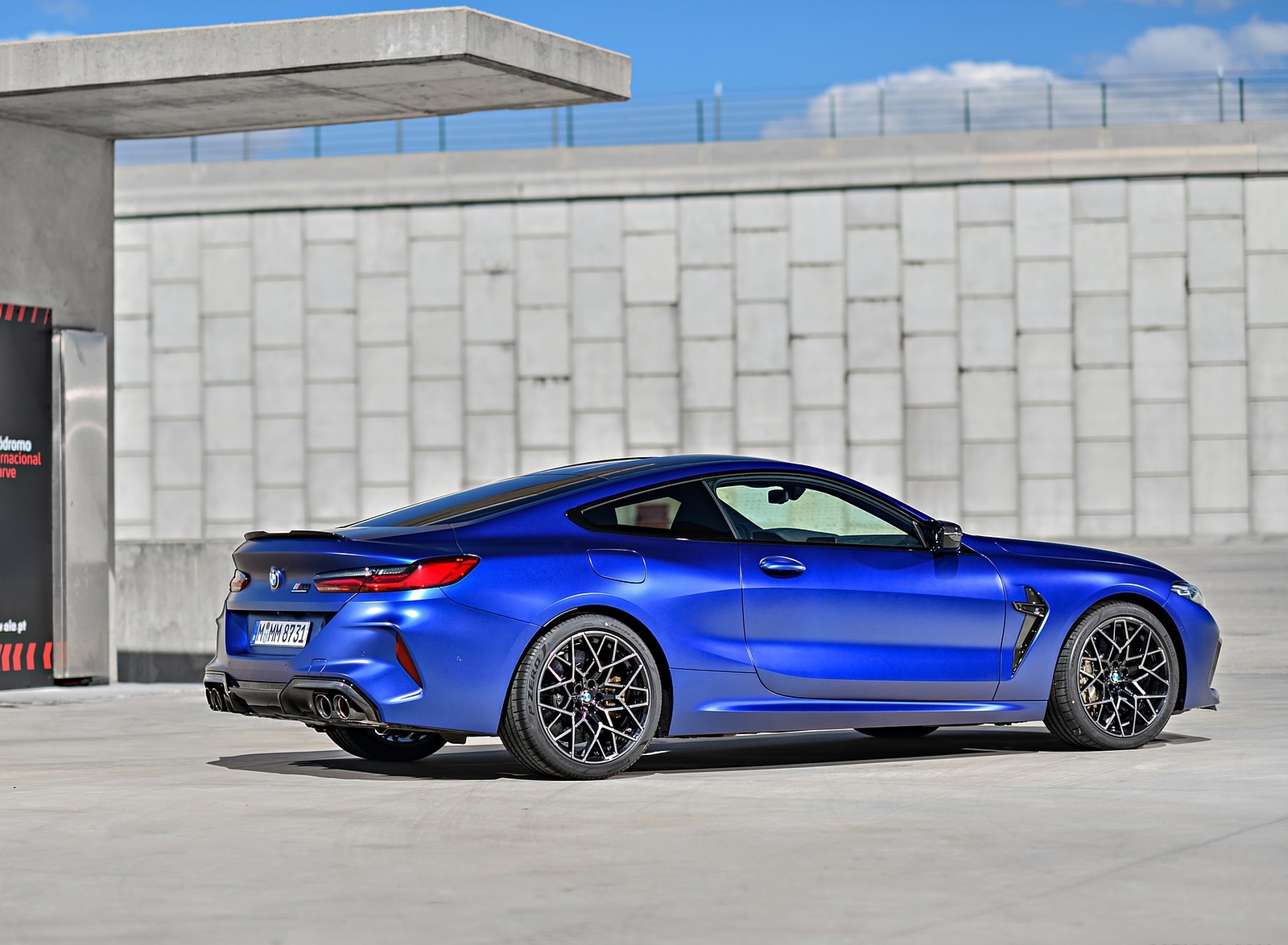 2020 BMW M8 Competition Coupe (Color: Frozen Marina Bay Blue) Rear Three-Quarter Wallpapers #167 of 305
