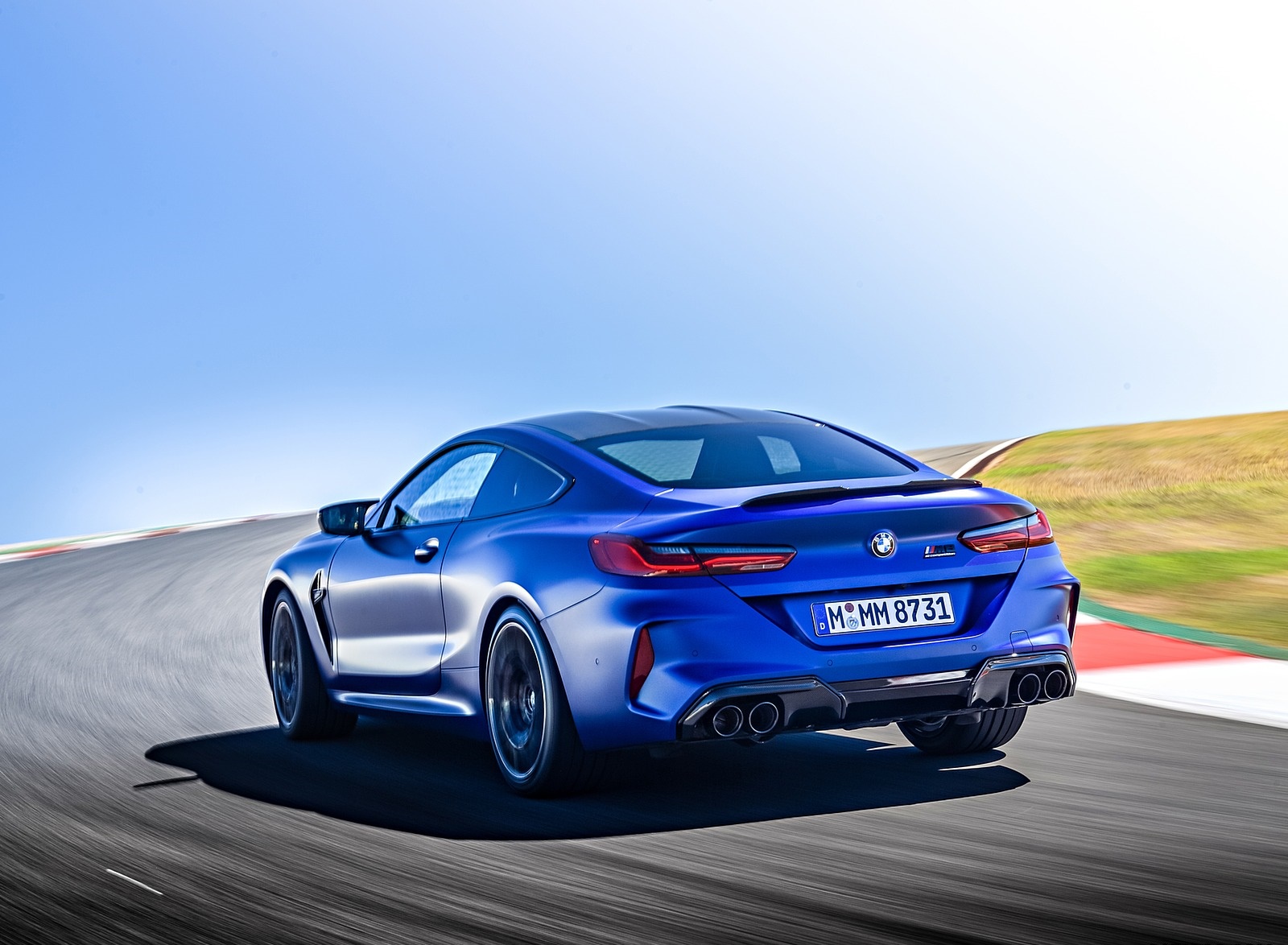 2020 BMW M8 Competition Coupe (Color: Frozen Marina Bay Blue) Rear Three-Quarter Wallpapers #147 of 305