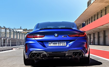 2020 BMW M8 Competition Coupe (Color: Frozen Marina Bay Blue) Rear Wallpapers 450x275 (170)