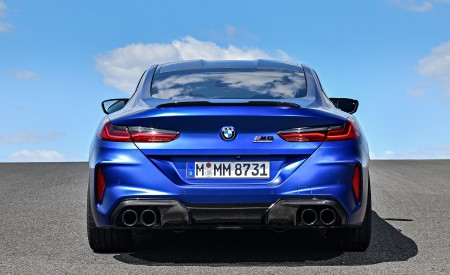 2020 BMW M8 Competition Coupe (Color: Frozen Marina Bay Blue) Rear Wallpapers 450x275 (197)