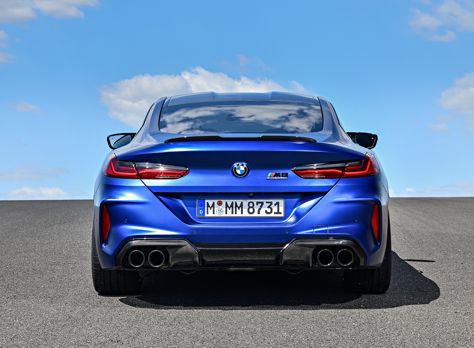 2020 BMW M8 Competition Coupe (Color: Frozen Marina Bay Blue) Rear Wallpapers #197 of 305