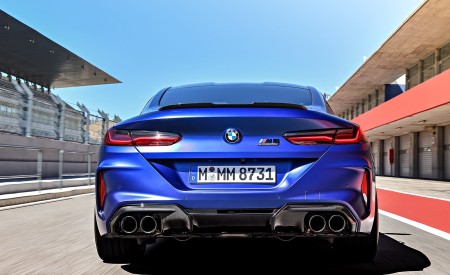 2020 BMW M8 Competition Coupe (Color: Frozen Marina Bay Blue) Rear Wallpapers 450x275 (171)