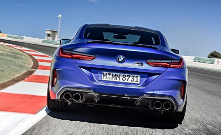 2020 BMW M8 Competition Coupe (Color: Frozen Marina Bay Blue) Rear Wallpapers 450x275 (159)