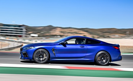 2020 BMW M8 Competition Coupe (Color: Frozen Marina Bay Blue) Side Wallpapers 450x275 (134)