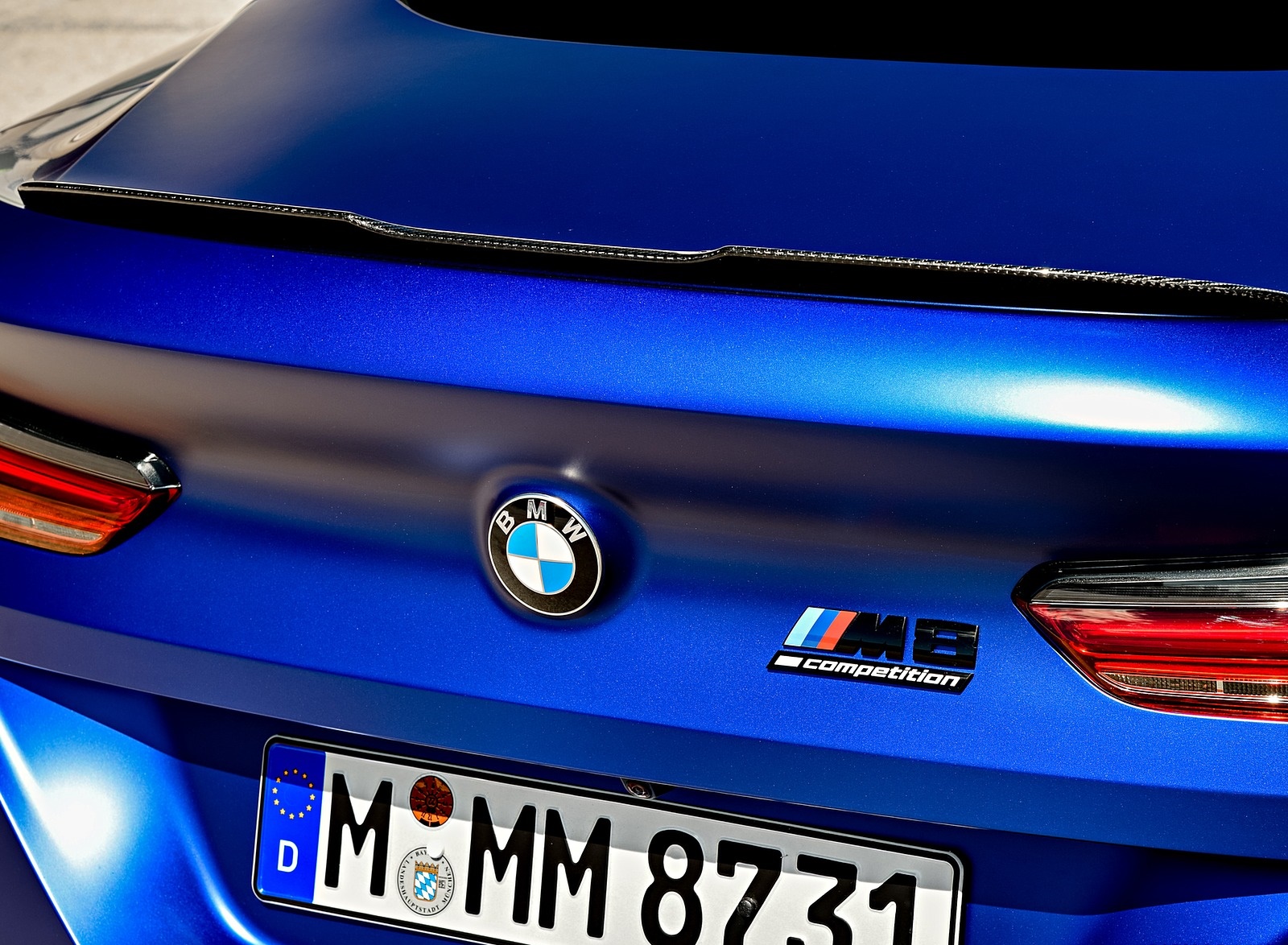2020 BMW M8 Competition Coupe (Color: Frozen Marina Bay Blue) Spoiler Wallpapers #210 of 305