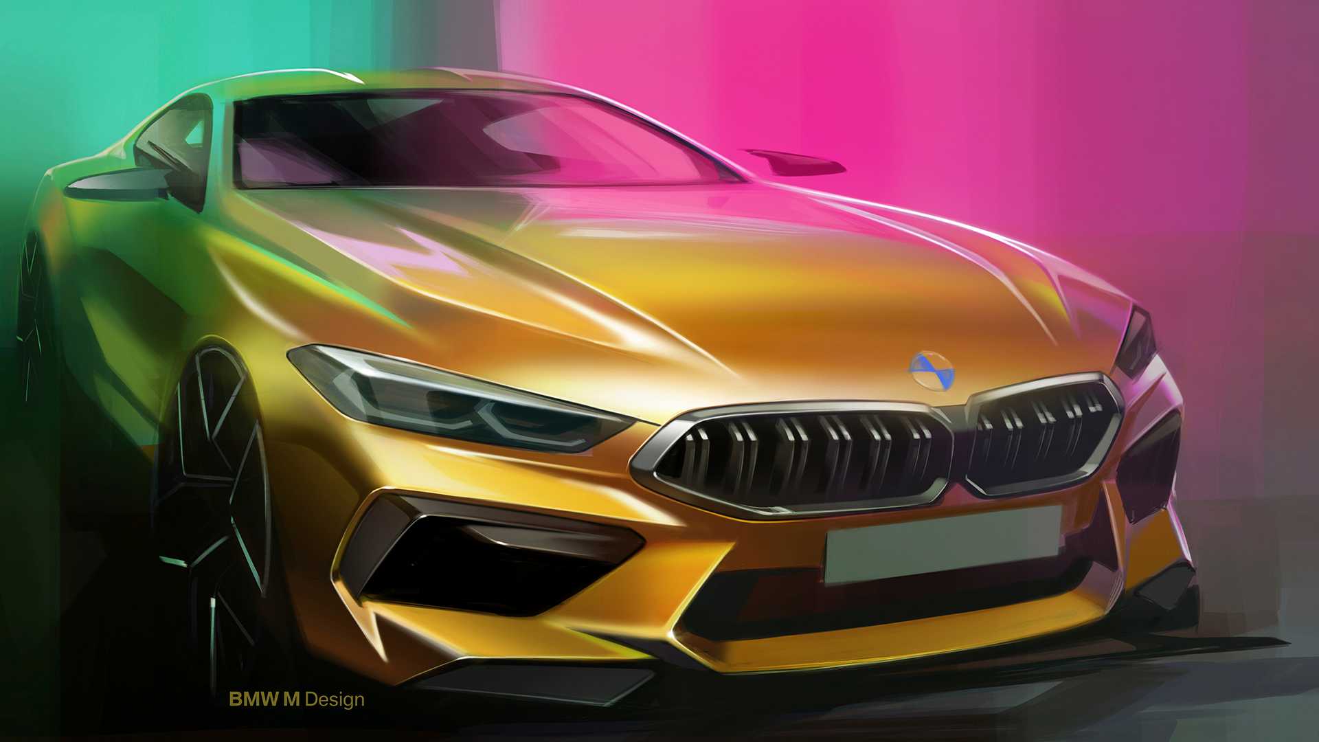 2020 BMW M8 Competition Coupe Design Sketch Wallpapers #303 of 305