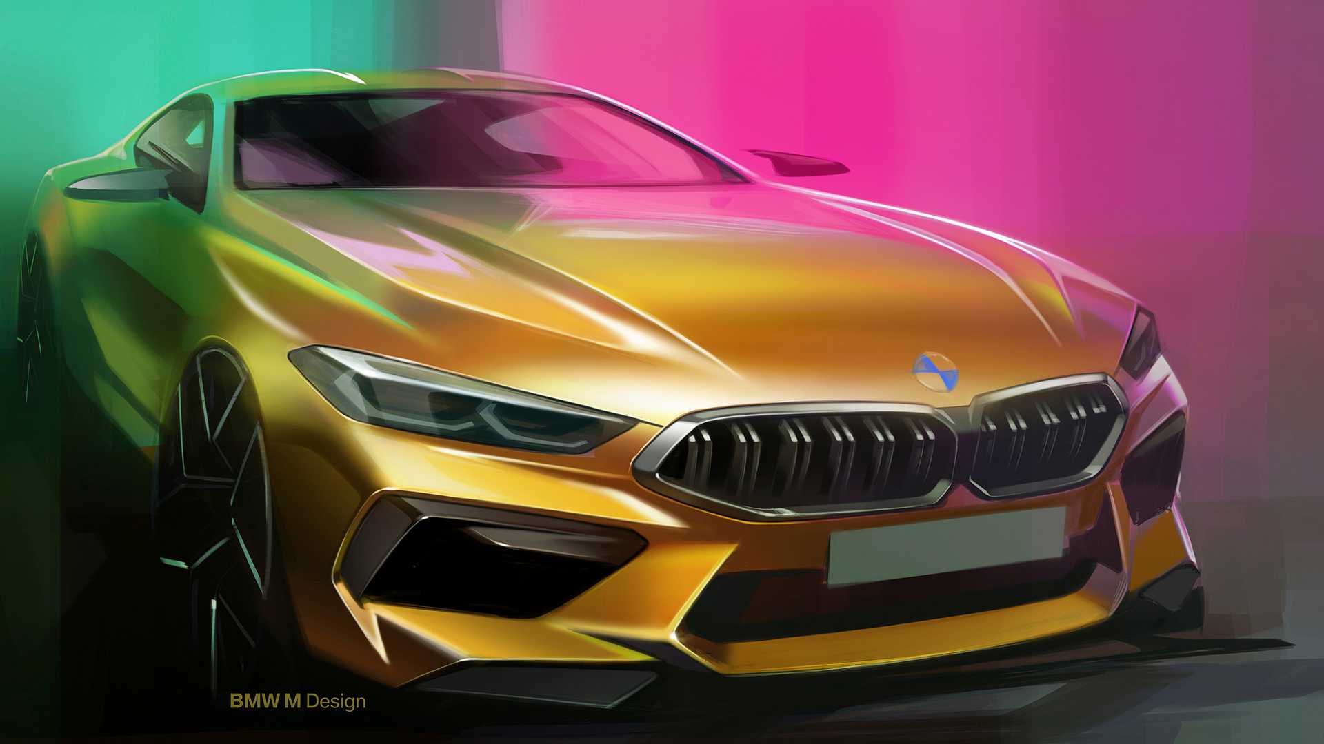 Bmw Car Sketch Wallpaper