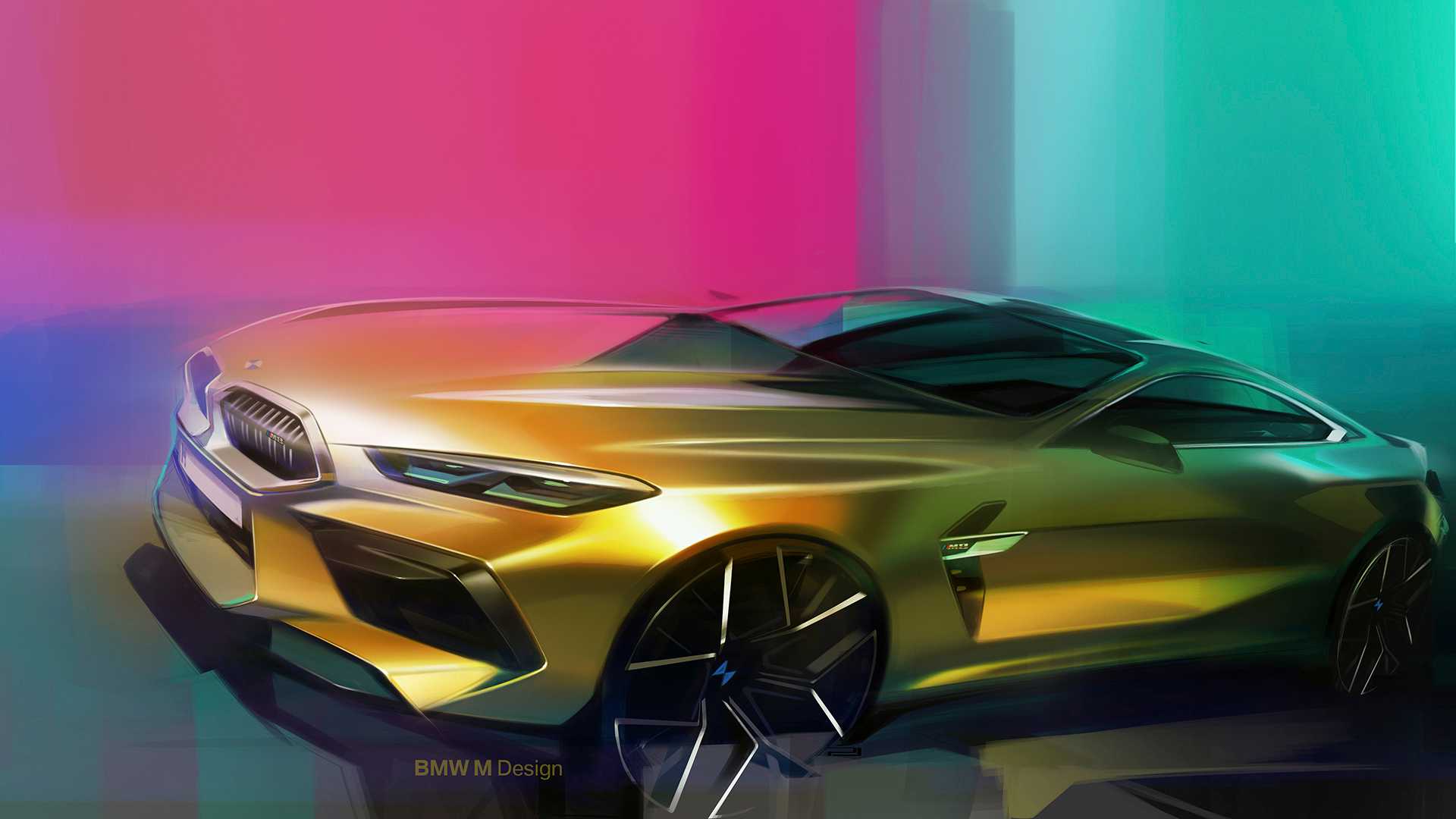 2020 BMW M8 Competition Coupe Design Sketch Wallpapers #300 of 305