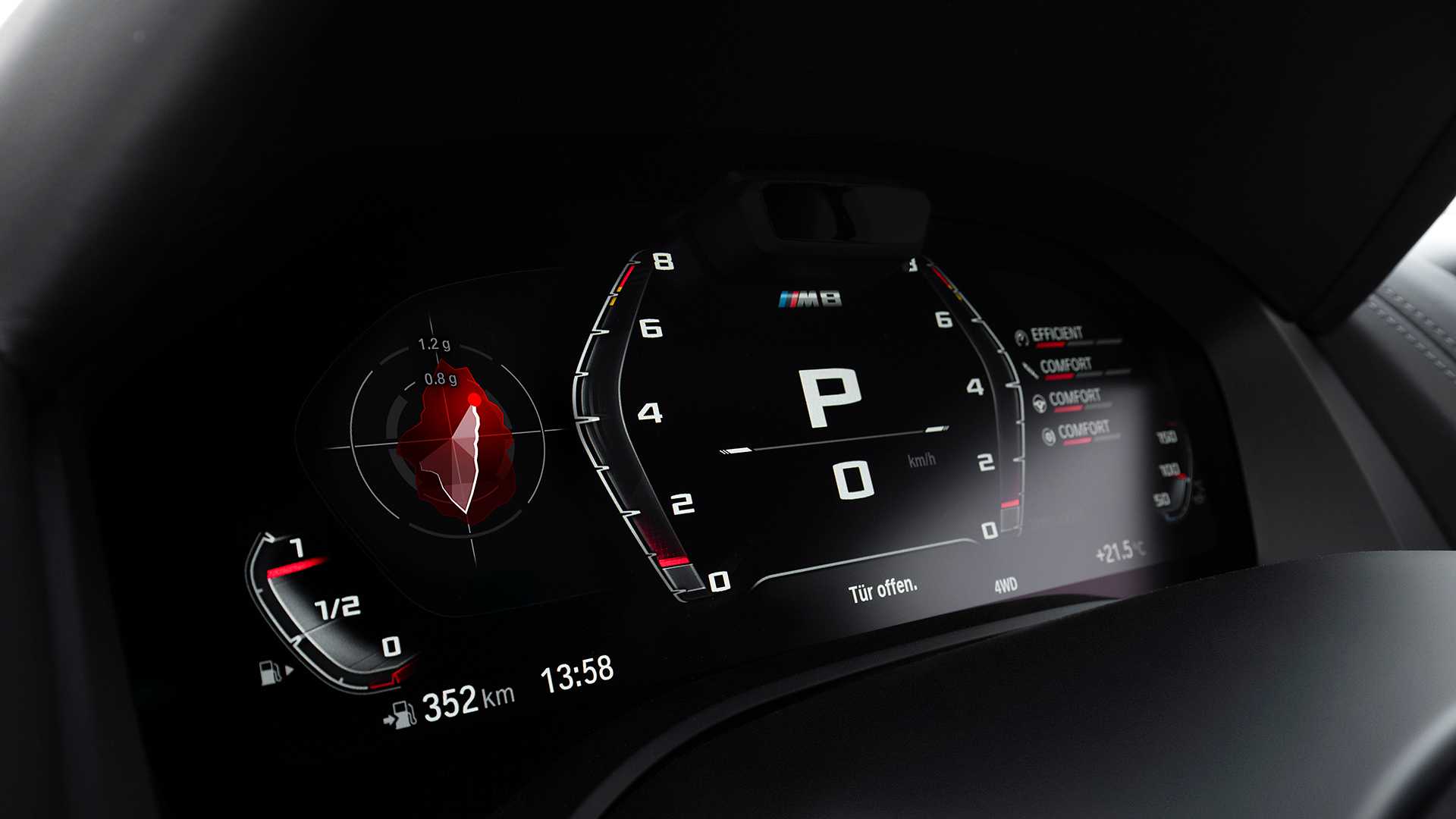 2020 BMW M8 Competition Coupe Digital Instrument Cluster Wallpapers #290 of 305