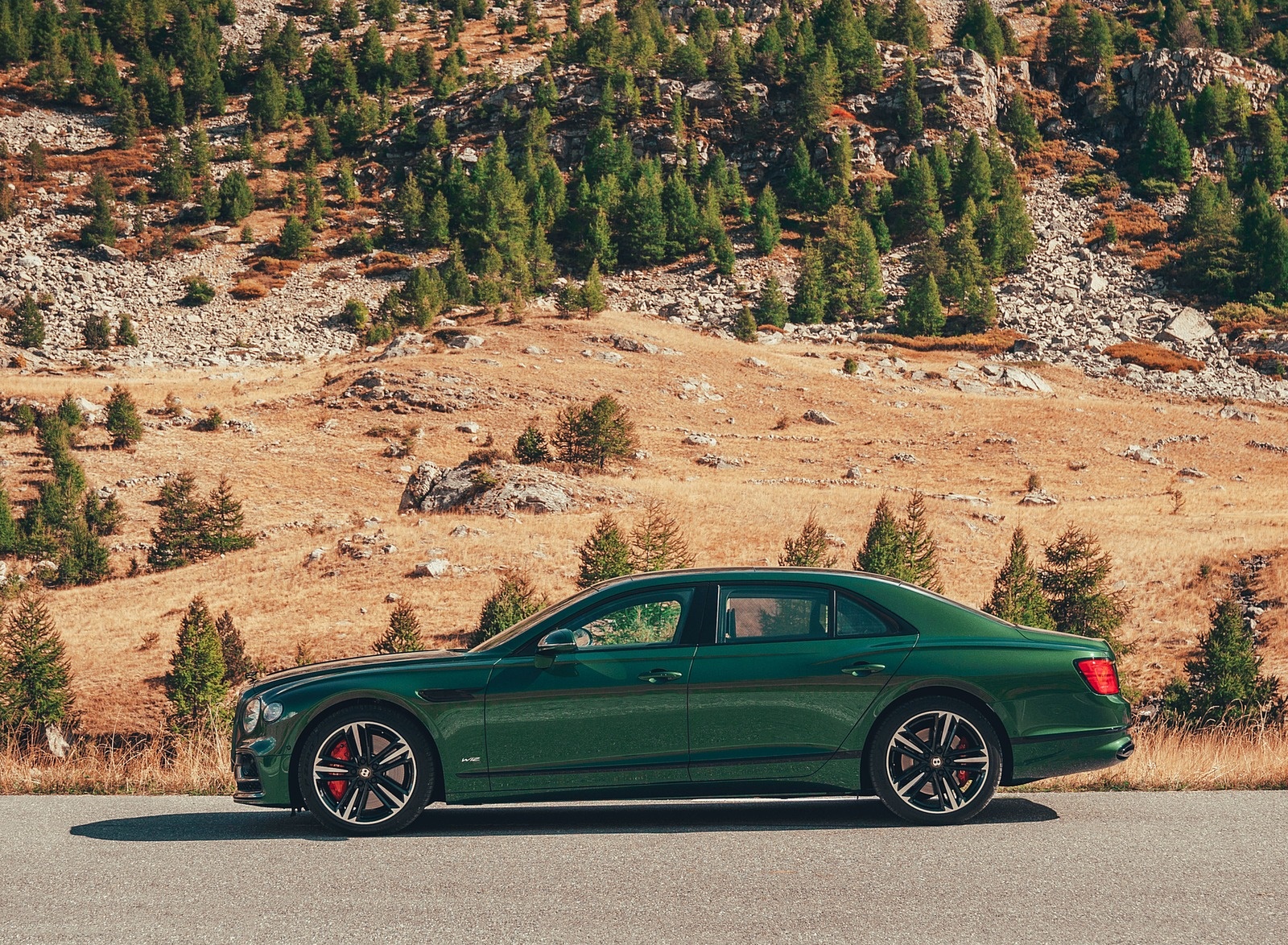 2020 Bentley Flying Spur (Color: Verdant) Side Wallpapers #33 of 140