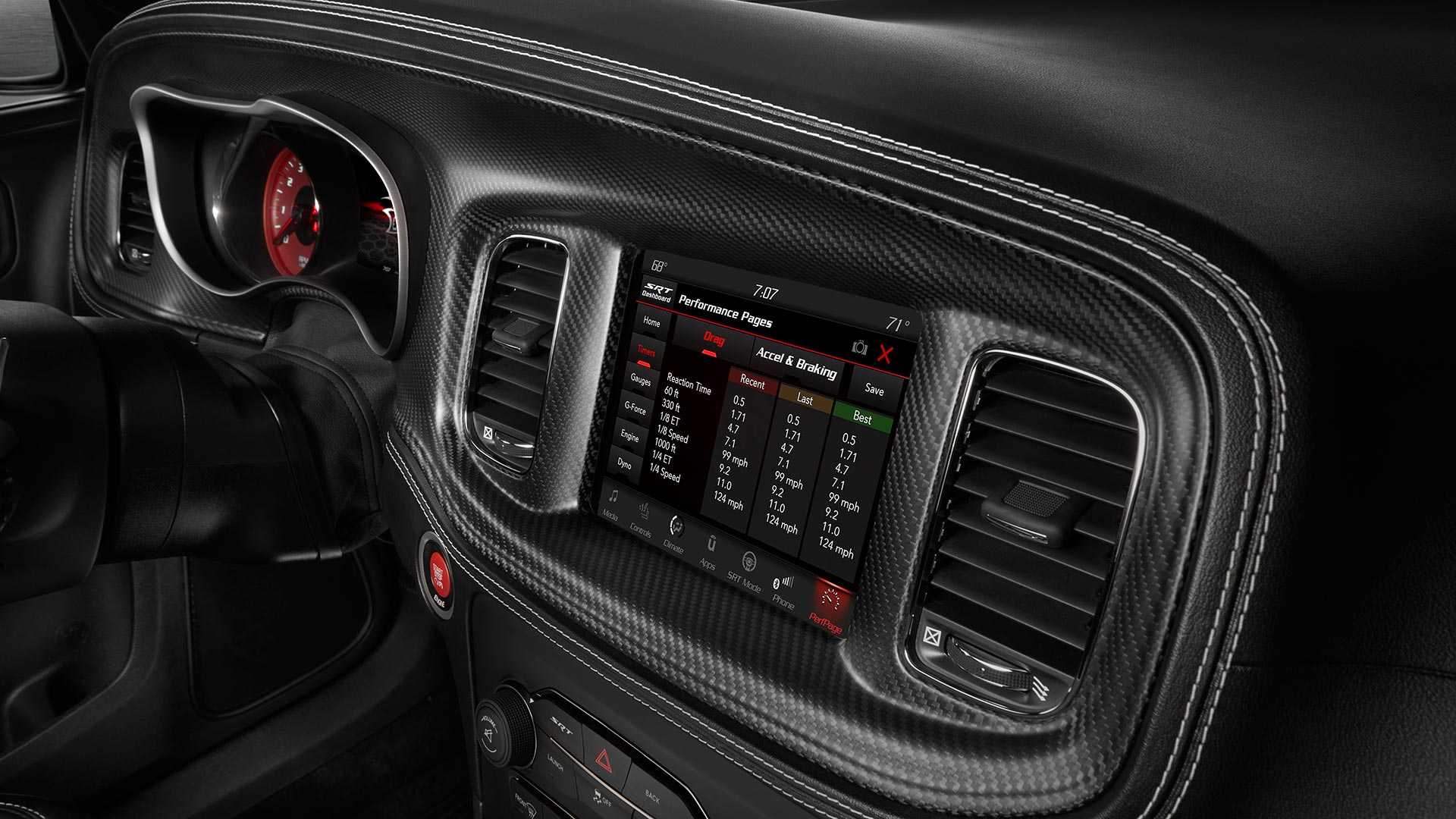 2020 Dodge Charger SRT Hellcat Widebody Central Console Wallpapers #180 of 183