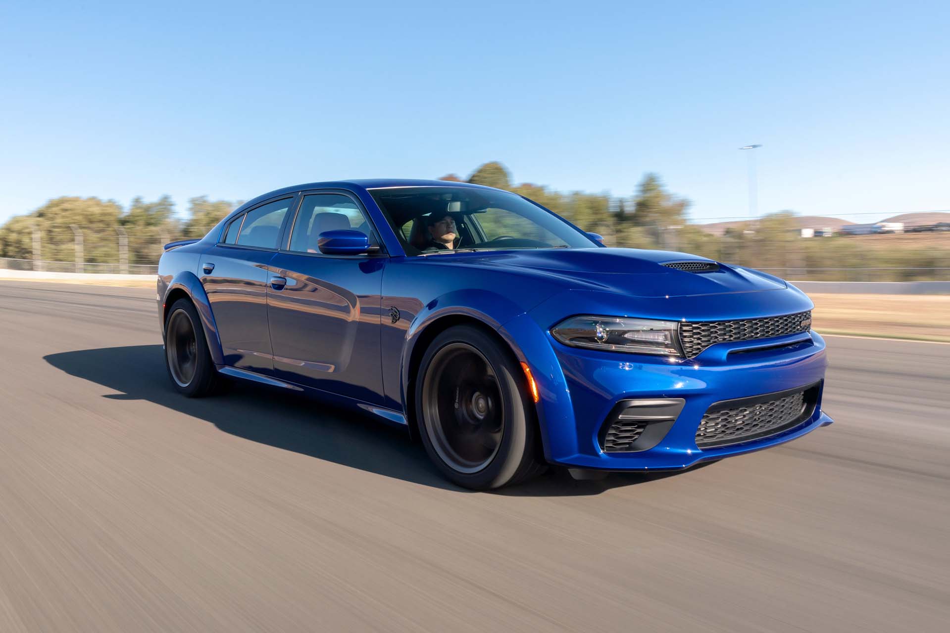 2020 Dodge Charger SRT Hellcat Widebody (Color: IndiGo Blue) Front Three-Quarter Wallpapers #27 of 183