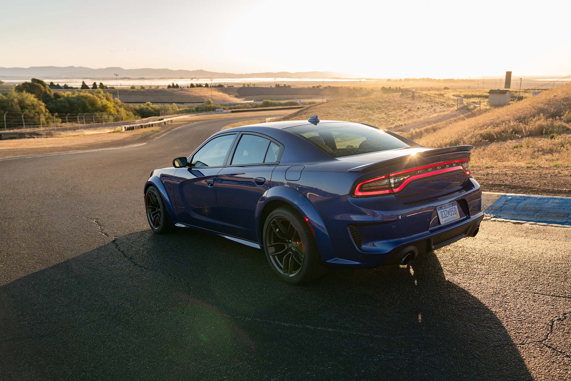 2020 Dodge Charger SRT Hellcat Widebody (Color: IndiGo Blue) Rear Three-Quarter Wallpapers #43 of 183