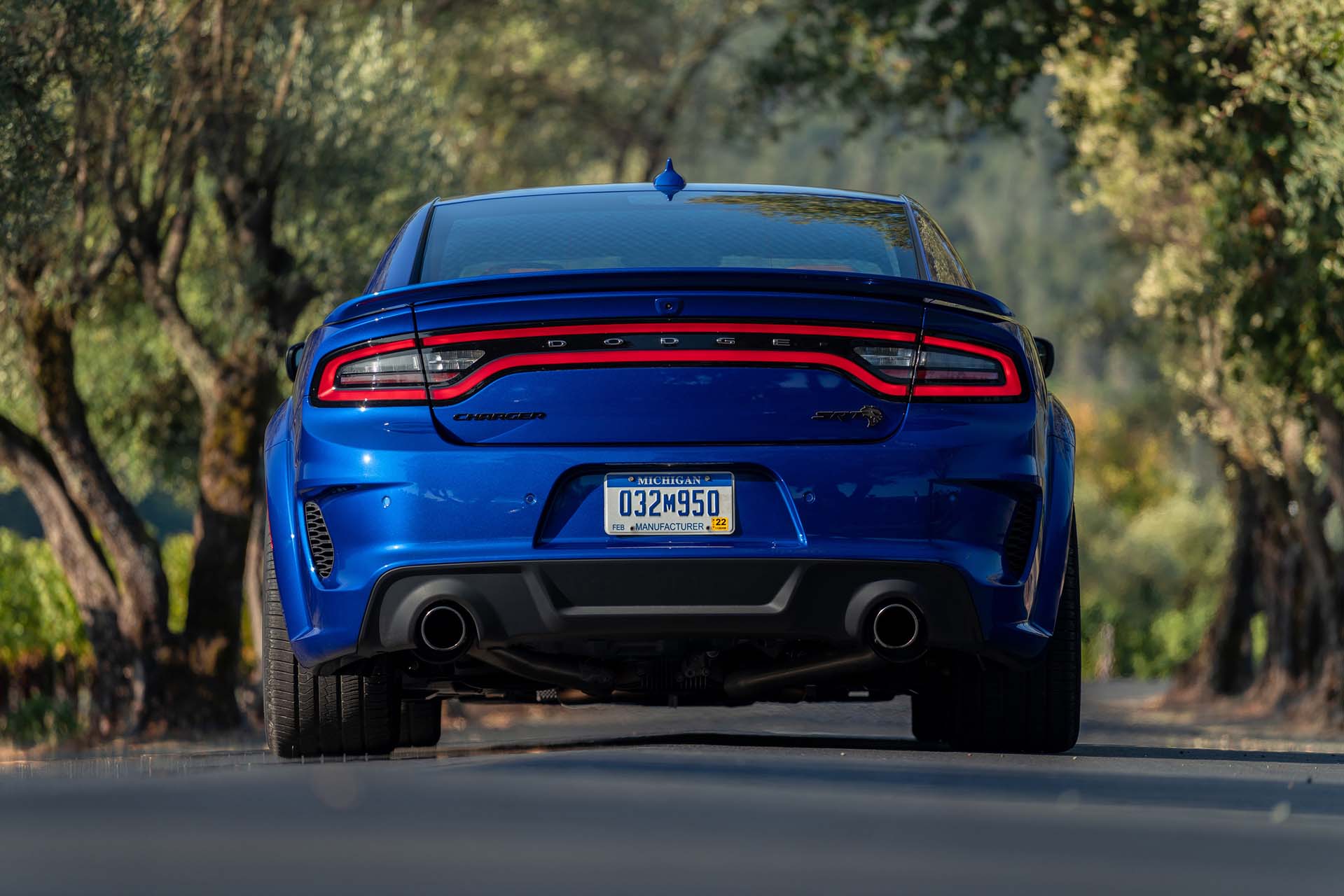 2020 Dodge Charger SRT Hellcat Widebody (Color: IndiGo Blue) Rear Wallpapers #53 of 183