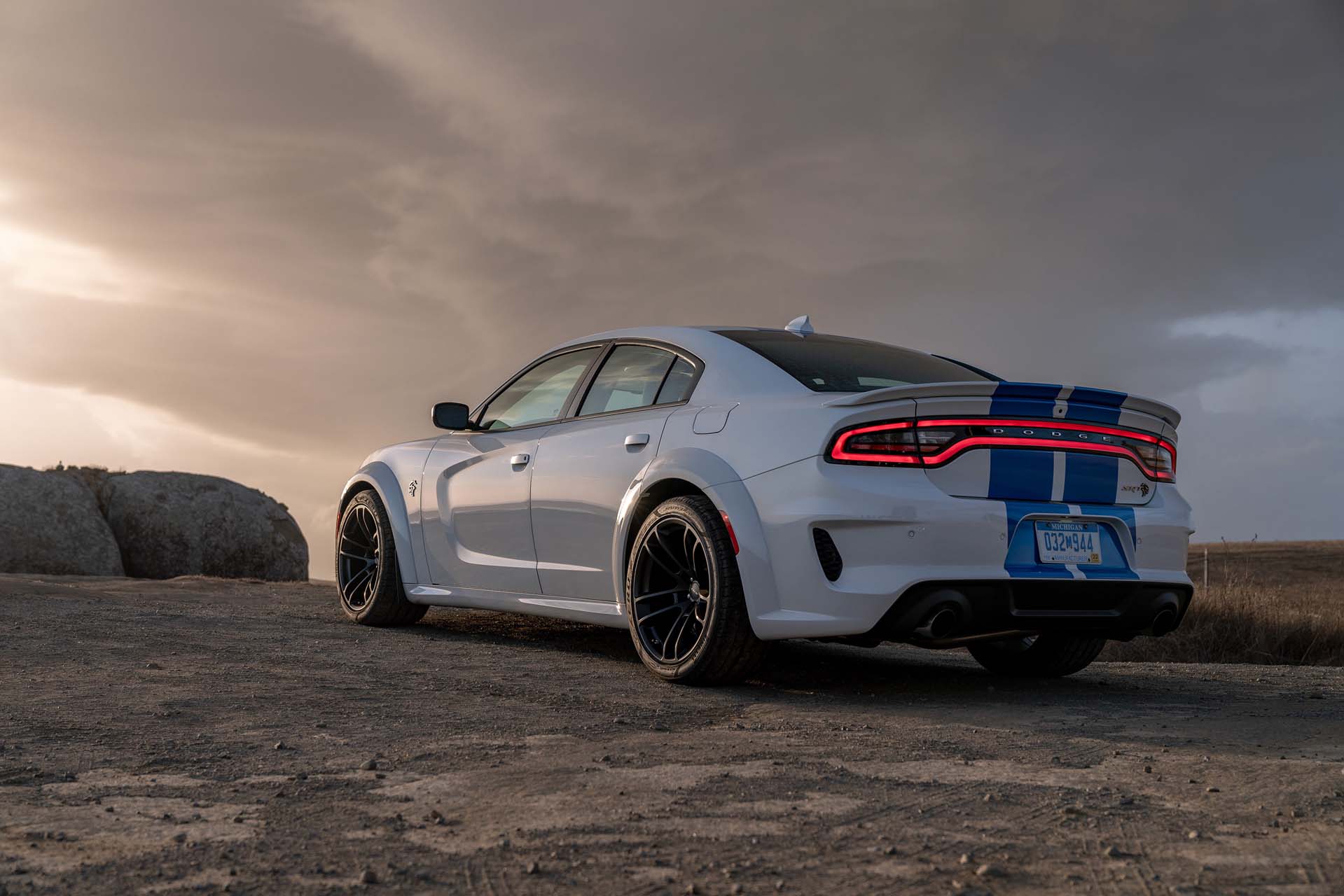 2020 Dodge Charger SRT Hellcat Widebody (Color: White Knuckle) Rear Three-Quarter Wallpapers #92 of 183