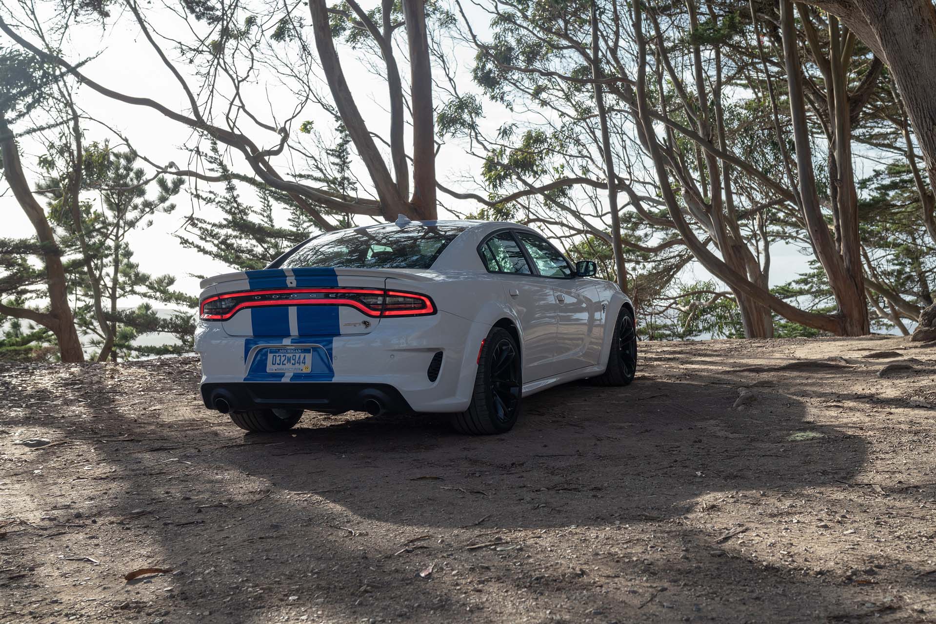 2020 Dodge Charger SRT Hellcat Widebody (Color: White Knuckle) Rear Wallpapers #88 of 183