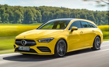 2020 Mercedes-AMG CLA 35 4MATIC Shooting Brake Front Three-Quarter Wallpapers 450x275 (2)