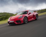 2020 Porsche 718 Cayman GT4 (Color: Guards Red) Front Three-Quarter Wallpapers 150x120