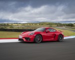 2020 Porsche 718 Cayman GT4 (Color: Guards Red) Front Three-Quarter Wallpapers 150x120