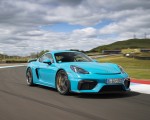 2020 Porsche 718 Cayman GT4 (Color: Miami Blue) Front Three-Quarter Wallpapers 150x120