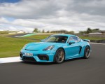 2020 Porsche 718 Cayman GT4 (Color: Miami Blue) Front Three-Quarter Wallpapers 150x120