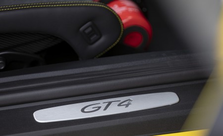 2020 Porsche 718 Cayman GT4 (Color: Racing Yellow) Door Sill Wallpapers 450x275 (81)
