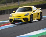 2020 Porsche 718 Cayman GT4 (Color: Racing Yellow) Front Three-Quarter Wallpapers 150x120