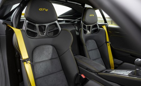 2020 Porsche 718 Cayman GT4 (Color: Racing Yellow) Interior Seats Wallpapers 450x275 (91)