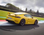 2020 Porsche 718 Cayman GT4 (Color: Racing Yellow) Rear Three-Quarter Wallpapers 150x120